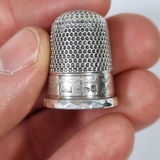 Antique Solid Silver Thimble