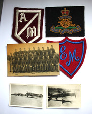 Two Real Hawker Tempest photos ww2 several aircraft line up runway + badges