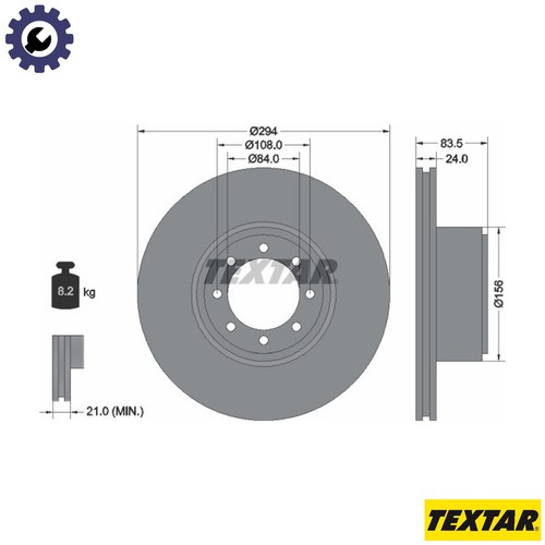 Brake disc 93175300 for - 93175300,