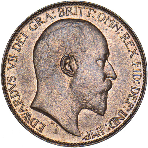 1908 halfpenny edward vii - 1908,