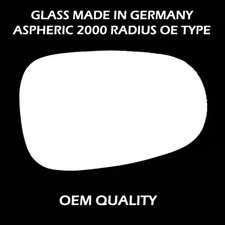 Fits Nissan Almera 2000-2006 Right Side Wing Mirror Glass Stick On 