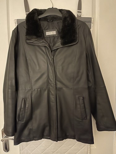 Wallis leather jacket with - wallis, fur