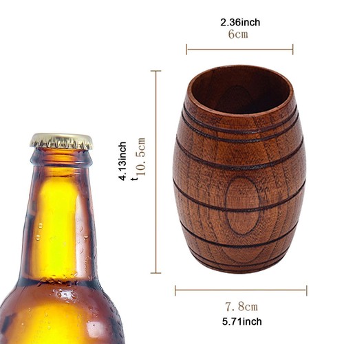 Wooden beer mug - wooden, cup