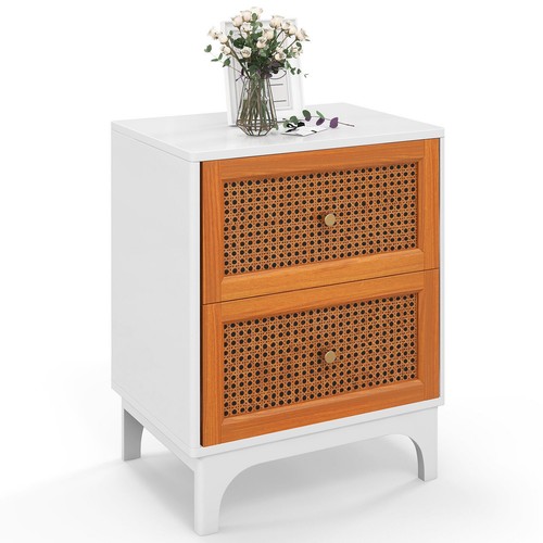 Bedroom nightstand rattan - bedroom,