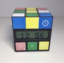 Vintage Rubiks Cube Digital Clock / Works