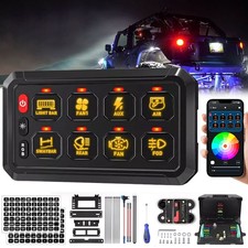 8 Gang Switch Panel 12V/24V