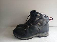 Karrimor Junior Black Faux Leather Lace Up Walking Hiking Boots. UK(4)(37) -B28