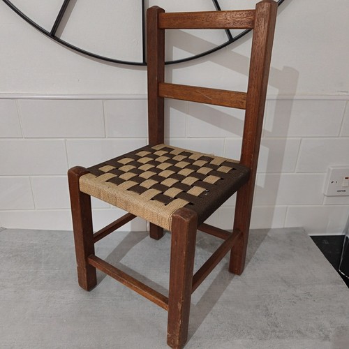 Vintage wooden childs chair - vintage,