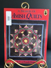 A Treasury of Amish Quilts Paperback Book By Rachel And Kenneth Perlman C. 1990