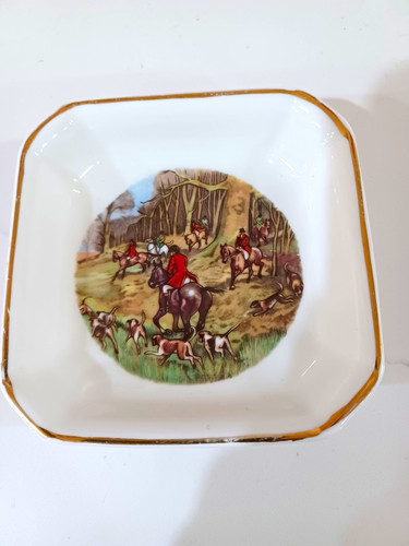 Vintage fox hunting scene - hunting,