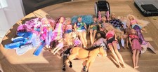 Barbie Large Fashion Doll Bundle 12 Dolls Horse