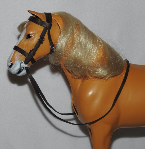 Black leather handmade bridle