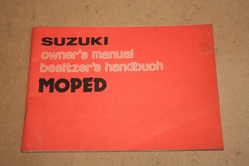 Nos 1977 suzuki moped owners - suzuki,