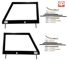 Pair Door tops & Channel Kits For Land Rover Series 3 Models 1971-1985 Unglazed