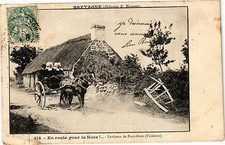 Old postcard Brittany - En