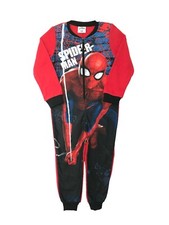 Boys Marvel Spiderman Fleece 1Onesie One Piece Pyjama Sleepsuit 2-3 Yrs 92/98 cm