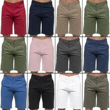 Enzo Mens Chino Shorts Cotton