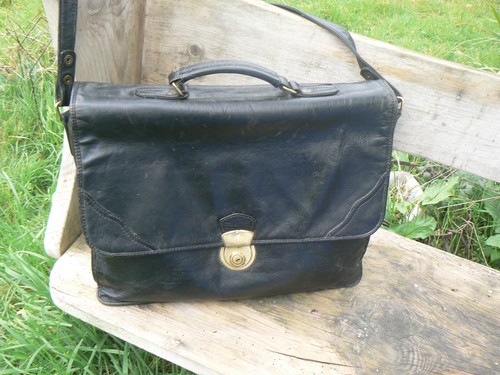 Vintage hidesign black leather - hidesign,