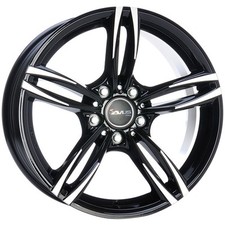 ALLOY WHEEL AVUS AC-MB3 FOR BMW SERIE 4 GRAN COUPE 8X18 5X120 BLACK POLISHED X9I