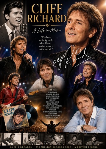 Cliff richard signed pre print - cliff,