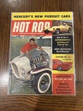 Hot Rod Magazine Oct 1958 Pursuit Cars Bagged And Boarded!!!