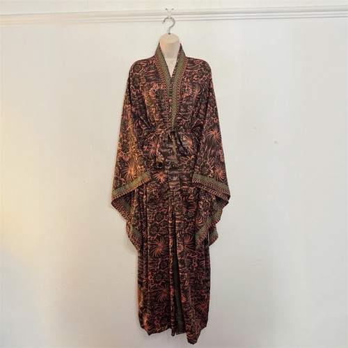 Recycled sari silk long - long, kimono