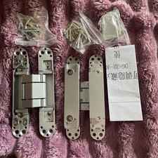 2x Silver 40kg hidden door
