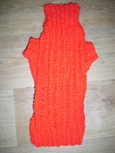 Brand new hand knitted ribbed