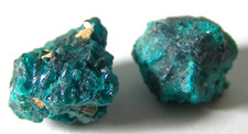 TWO x TINY NATURAL DIOPTASE