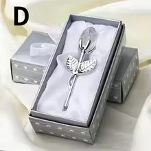 Crystal glass rose flower - crystal,