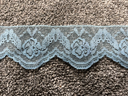 Antique vintage lace blue - /,
