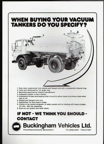 Buckingham vacuum tankers - vacuum,