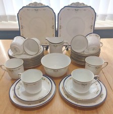 36 Piece Shelley Tea Set Pattern 11422 Vincent Shape 1925-45 Vintage Bone China