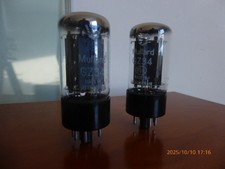 Mullard GZ34 pair - Rectifier Valve Electron Tubes - test at NOS values