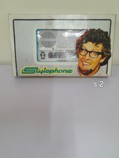 1970's White Stylophone with stylus and box