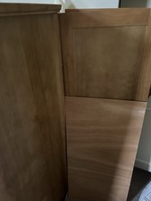 John Lewis double wardrobe, made from solid oak and oak veneers.