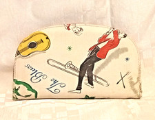 Vintage Manicure Set. Music Themed Plastic Case. Zip Fastener. Complete. 1960s.