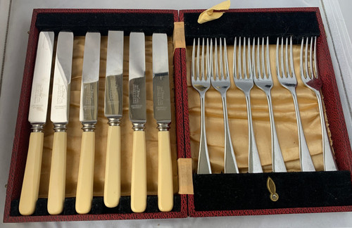 Vintage cased sheffield fish - cased,
