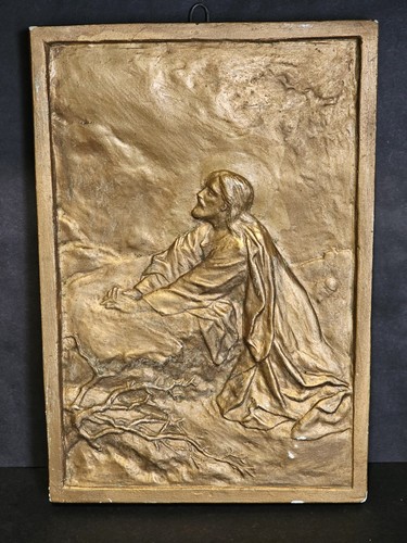Antique plaque gilded - antique, plaque,