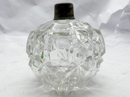 Vintage pressed glass - pressed, oil