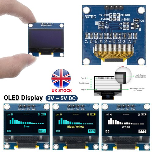 Oled display 128x64 i2c - display, 0.96"