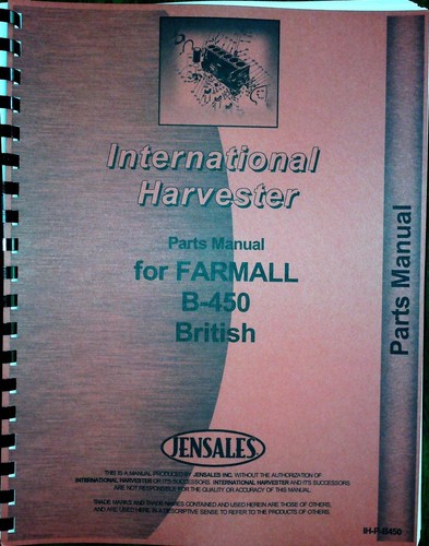 Parts manual international - manual,