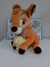 Disney Store Exclusive Stamped Bambi holding a Chick Soft Plush Toy 