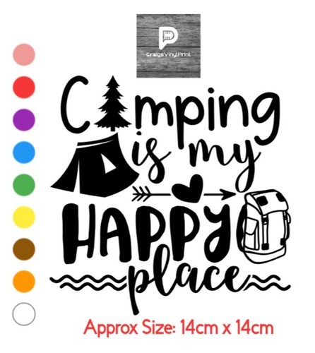Camping vinyl sticker camper - sticker,
