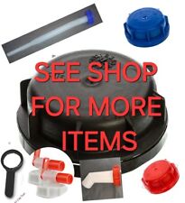 2x 61mm caps - 20 & 25 litre new plastic barrel jerry can water container