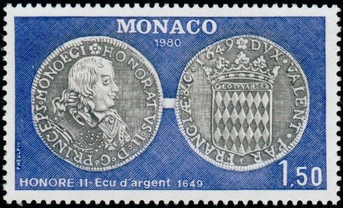 Monaco 1231 numismatic - 1231, 'numismatic