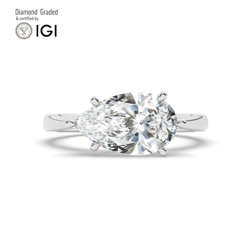 Pear diamond engagement - pear,