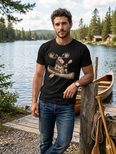 Men's Outdoor T-Shirt Moose