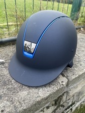 Samshield Shadowmatt Riding Hat Navy Size 56-57 CM Blue