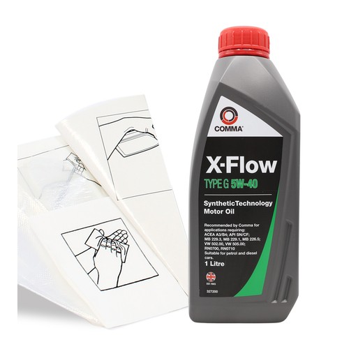 Engine oil comma flow - comma, x-flow
